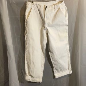 Crazy Horse White jeans capris